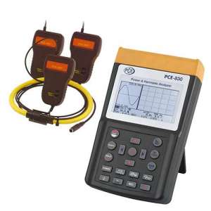Analizador de potencia y armónicos PCE-830-3