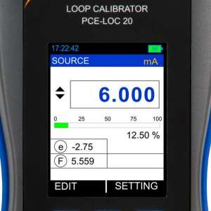 Calibrador de procesos PCE-LOC 20