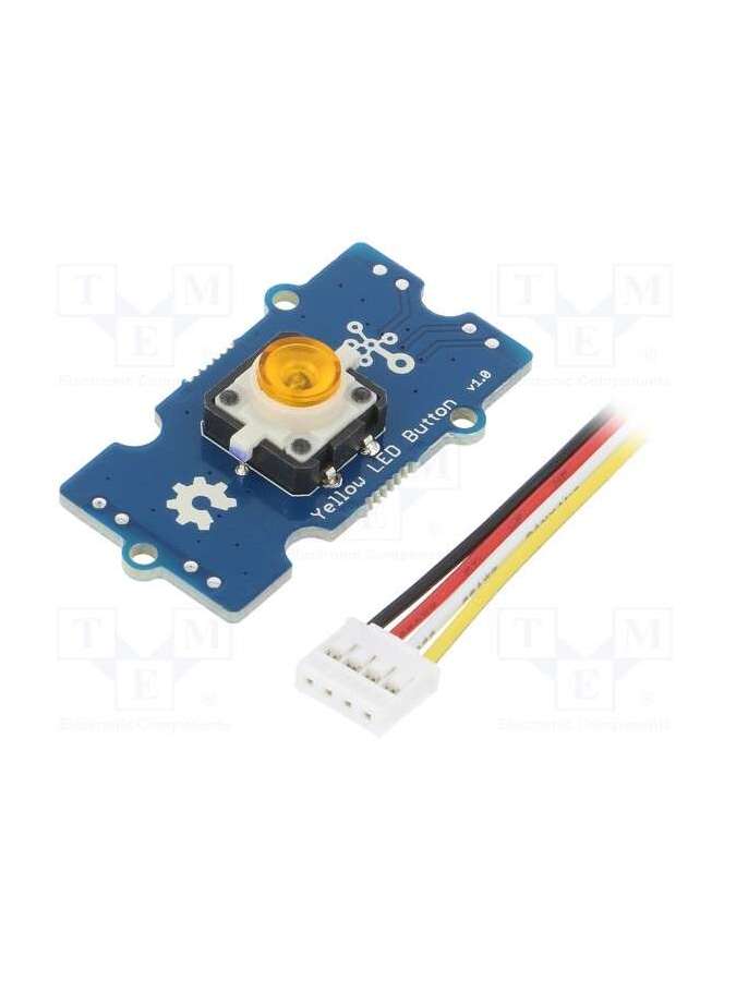 yellow led button-seeed studio