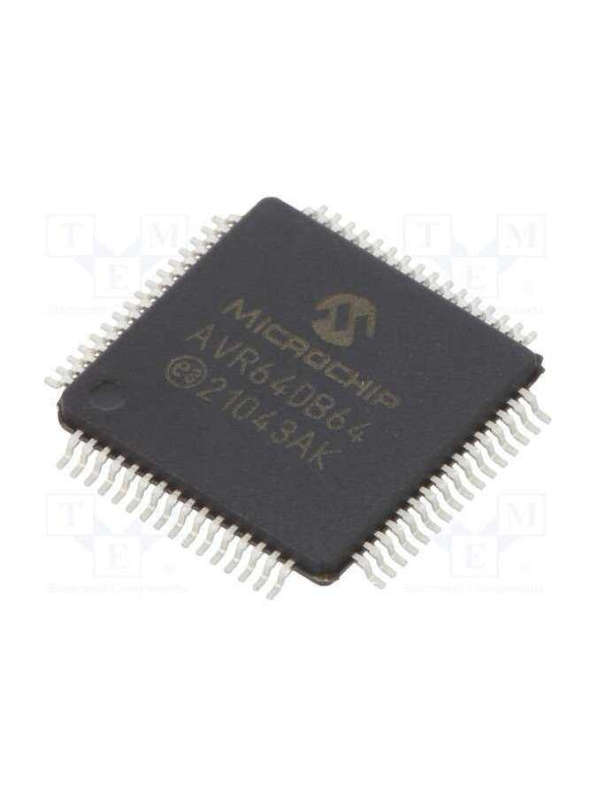 avr64db64-i/pt-microchip technology