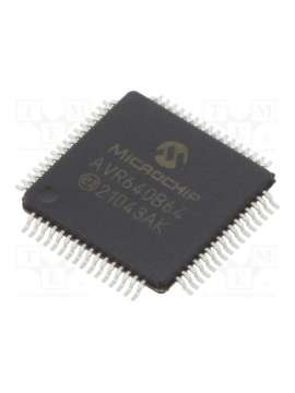 avr64db64-i/pt-microchip technology
