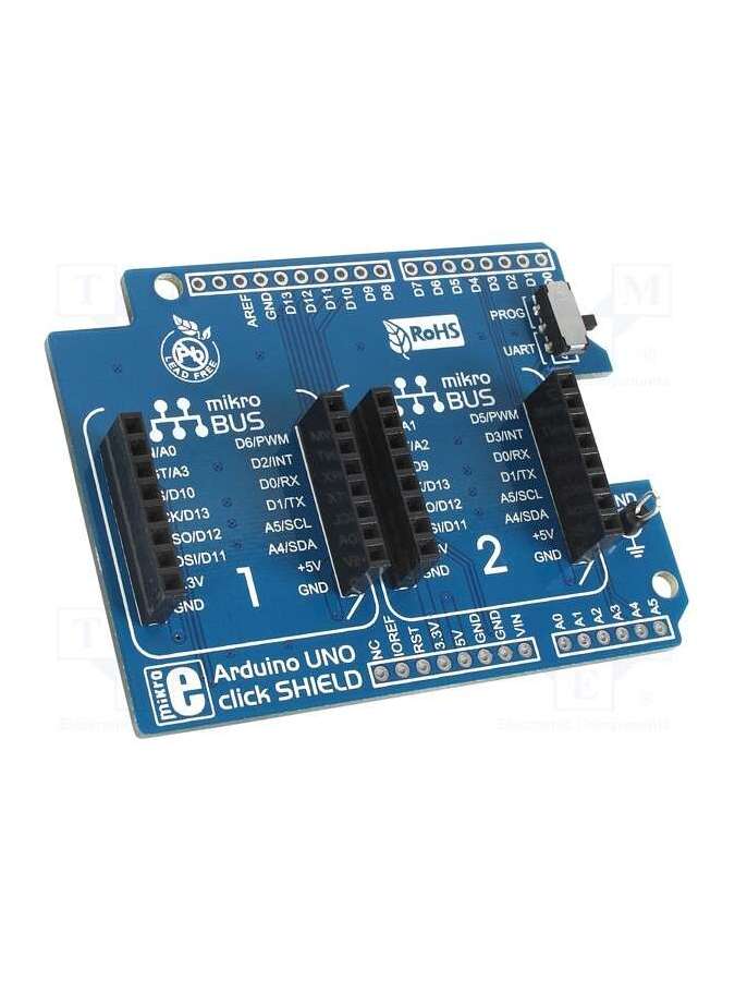 arduino uno click shield-mikroe