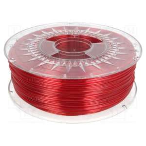 PETG-1.75-RUBY RED TRANSPARENT DEVIL DESIGN
