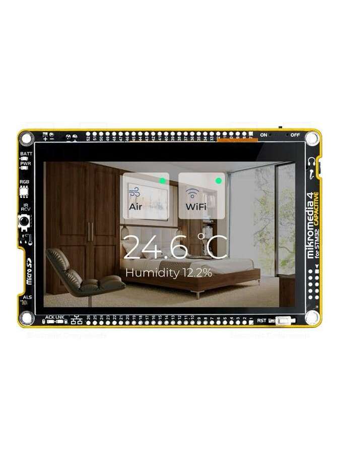 mikromedia 4 for stm32f7 capacitive-mikroe