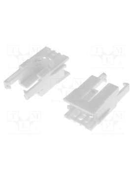 romi chassis motor clip pair - white-pololu