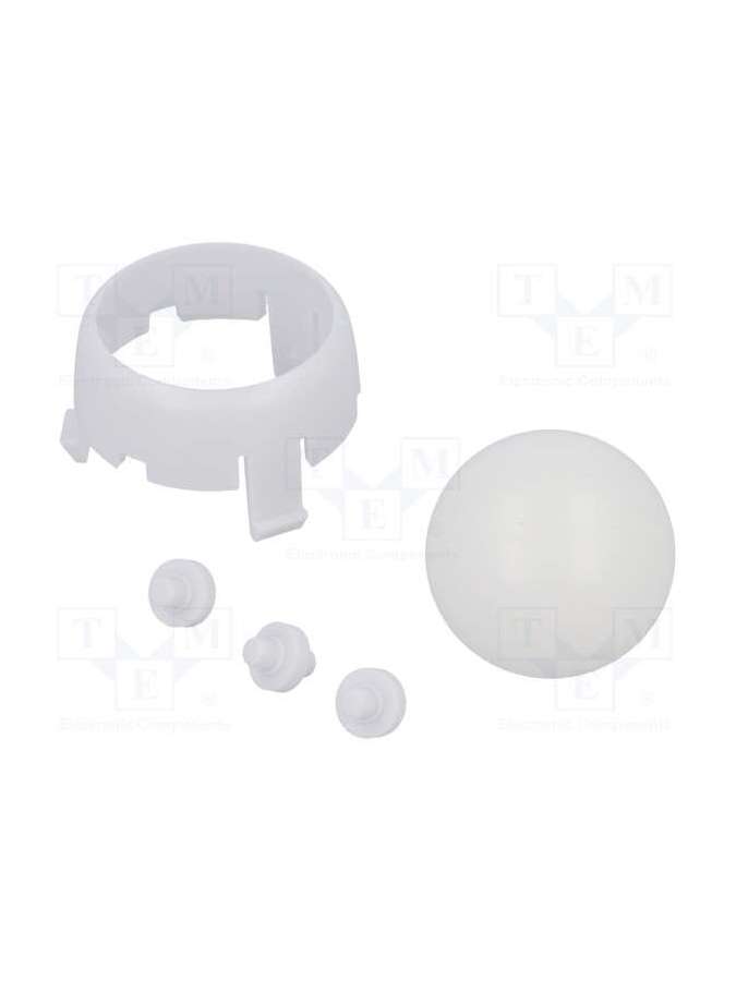 romi chassis ball caster kit - white-pololu