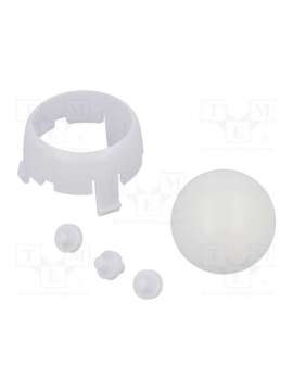 romi chassis ball caster kit - white-pololu