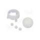 romi chassis ball caster kit - white-pololu