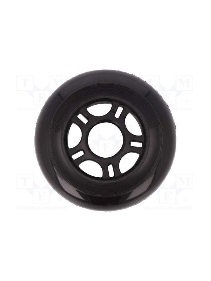 scooter/skate wheel 84ø24mm - black-pololu