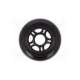scooter/skate wheel 84ø24mm - black-pololu