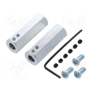 12MM HEX WHEEL ADAPTER FOR 6MM SHAFT EXT POLOLU