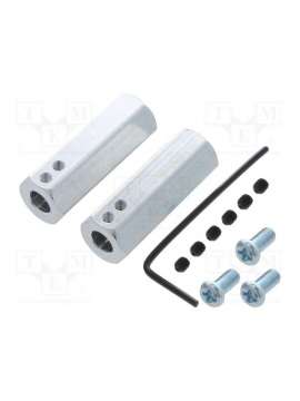 12mm hex wheel adapter for 6mm shaft ext-pololu