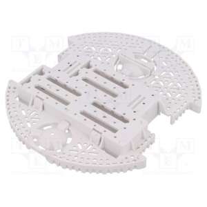 ROMI CHASSIS BASE PLATE - WHITE POLOLU