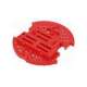 romi chassis base plate - red-pololu