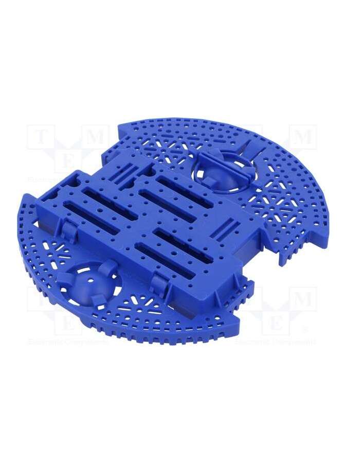 romi chassis base plate - blue-pololu