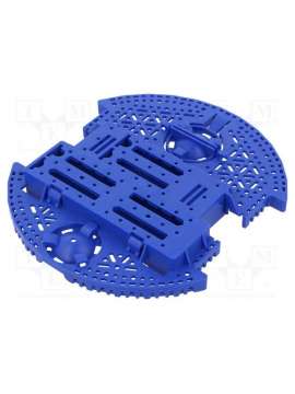 romi chassis base plate - blue-pololu