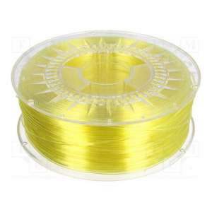 PETG-1.75-BRIGHT YELLOW TRANSPARENT DEVIL DESIGN