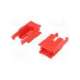 romi chassis motor clip pair - red-pololu