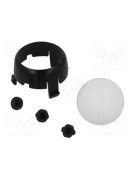 romi chassis ball caster kit - black-pololu