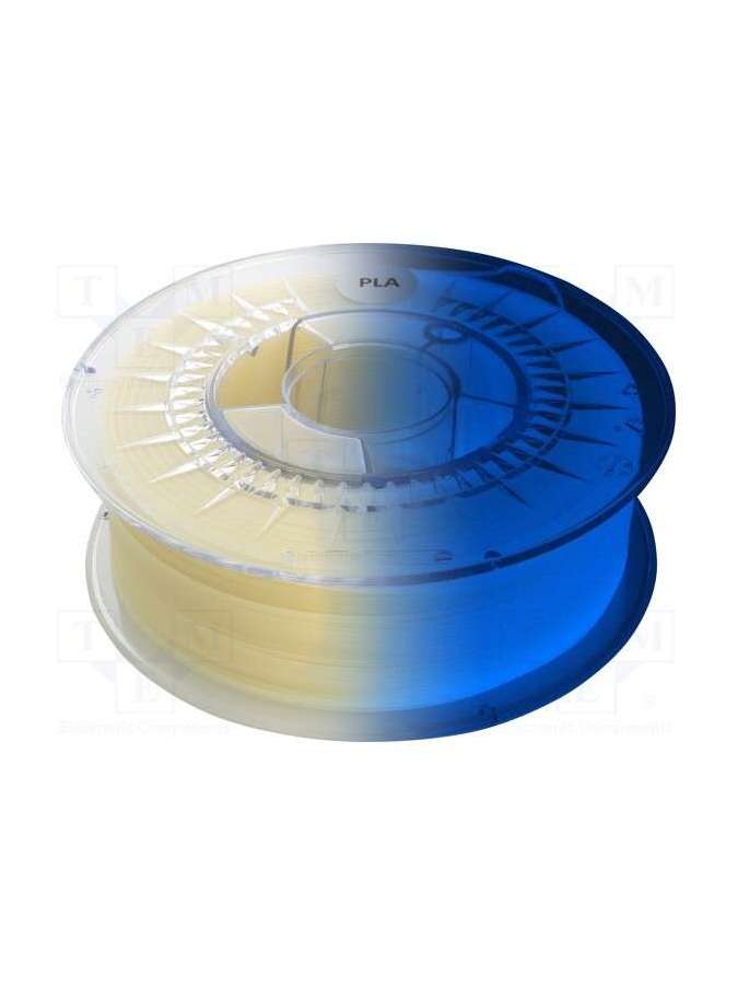 pla 1,75 glow in the dark blue-devil design