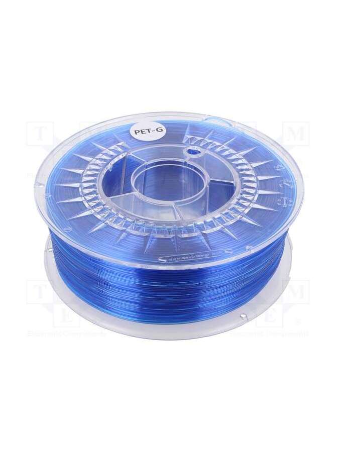 petg 1,75 super blue transparent-devil design