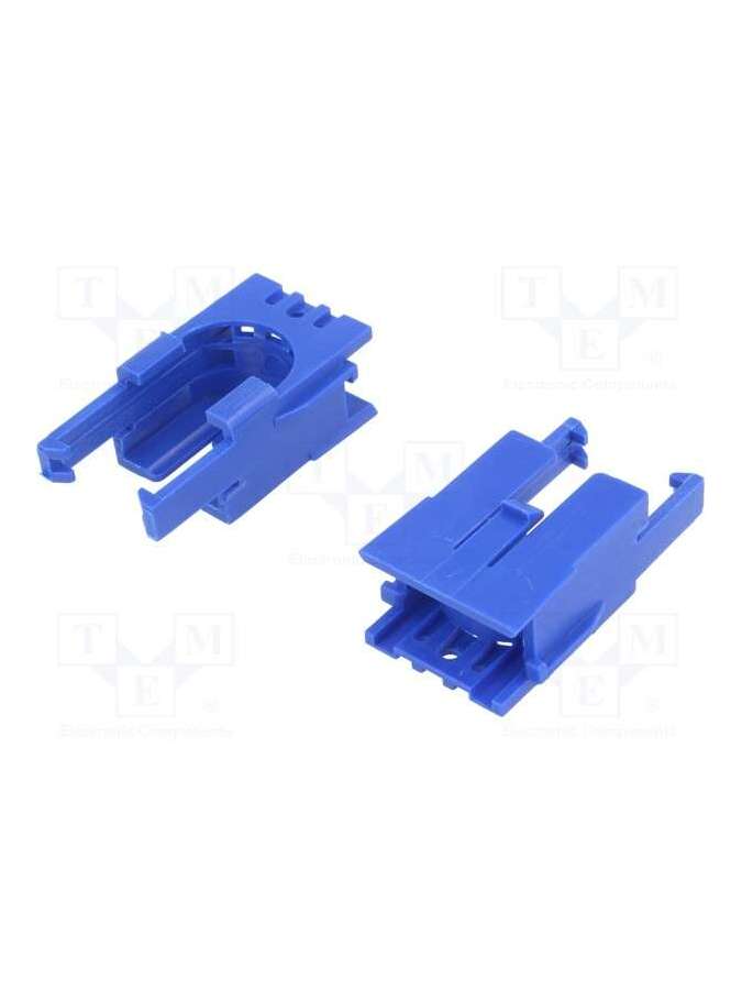 romi chassis motor clip pair - blue-pololu