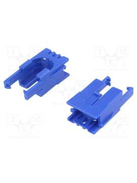 romi chassis motor clip pair - blue-pololu