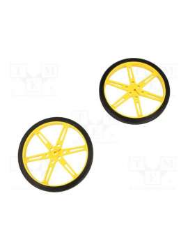 wheel 80ø10mm pair yellow-pololu