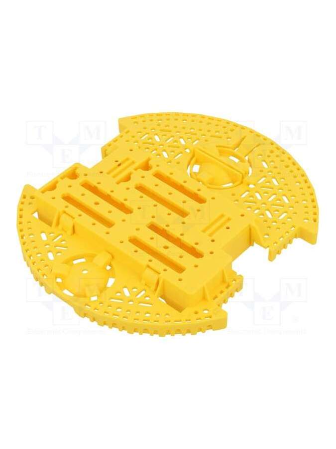romi chassis base plate - yellow-pololu