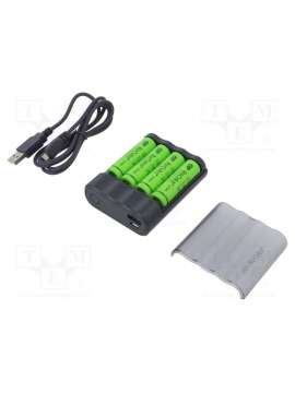 gp x411 aa/aaa + 4x r6 2700mah recyko-gp