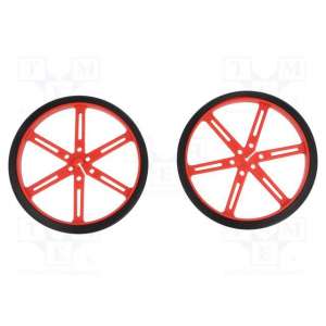 WHEEL 90×10MM PAIR RED POLOLU