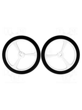 pololu wheel 40ø7mm - white-pololu