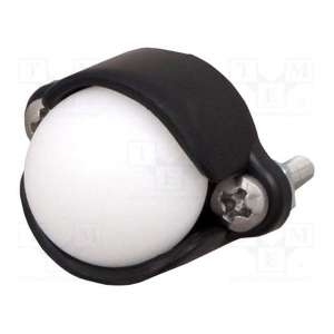BALL CASTER WITH 1/2" PLASTIC BALL POLOLU