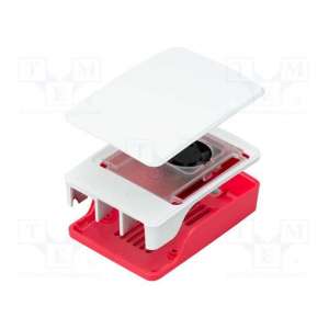RASPBERRY PI CASE FOR PI 5 RED/WHITE RASPBERRY PI