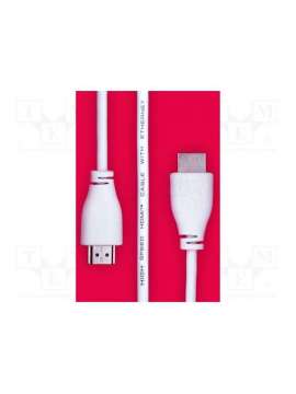 hdmi to hdmi cable 1m white 789-21051002-raspberry pi