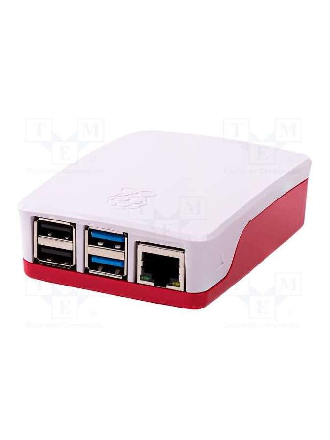 rpi official case for pi4 (red/white)-raspberry pi