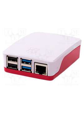 rpi official case for pi4 (red/white)-raspberry pi
