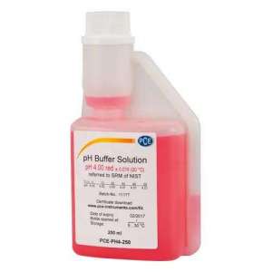 Solución de calibración pH4 PCE-PH4