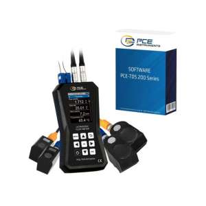 Ultrasonic flowmeter PCE-TDS 200+ SM-SW-KIT software included