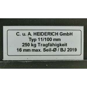 11/100 C. U. A. HEIDERICH