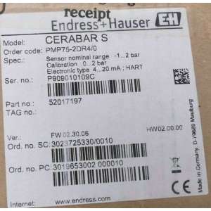PMP75-2DR4 ENDRESS+HAUSER