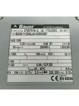 bg05-11-bauer gear motor