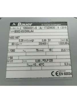bs02-83-bauer gear motor