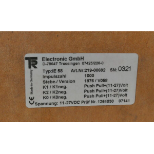 219-00692 TR ELECTRONIC