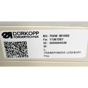 11367287 DüRKOPP FöRDERTECHNIK USADO