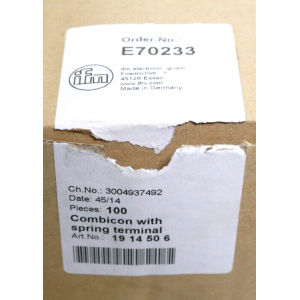 E70233 IFM ELECTRONIC