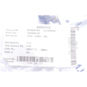 0820402102 AVENTICS