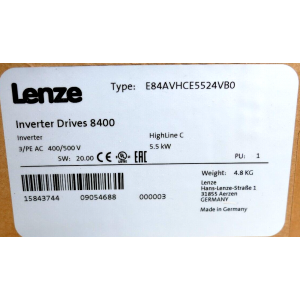 E84avhce5524vb0 LENZE