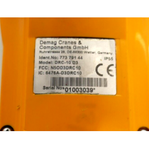 drc-10 d3-ref-demag cranes & components