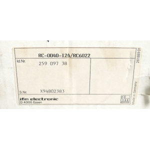 RC6022 IFM ELECTRONIC